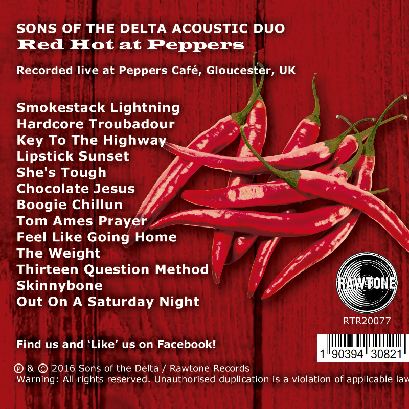 Sons of the Delta - Red Hot at Peppers